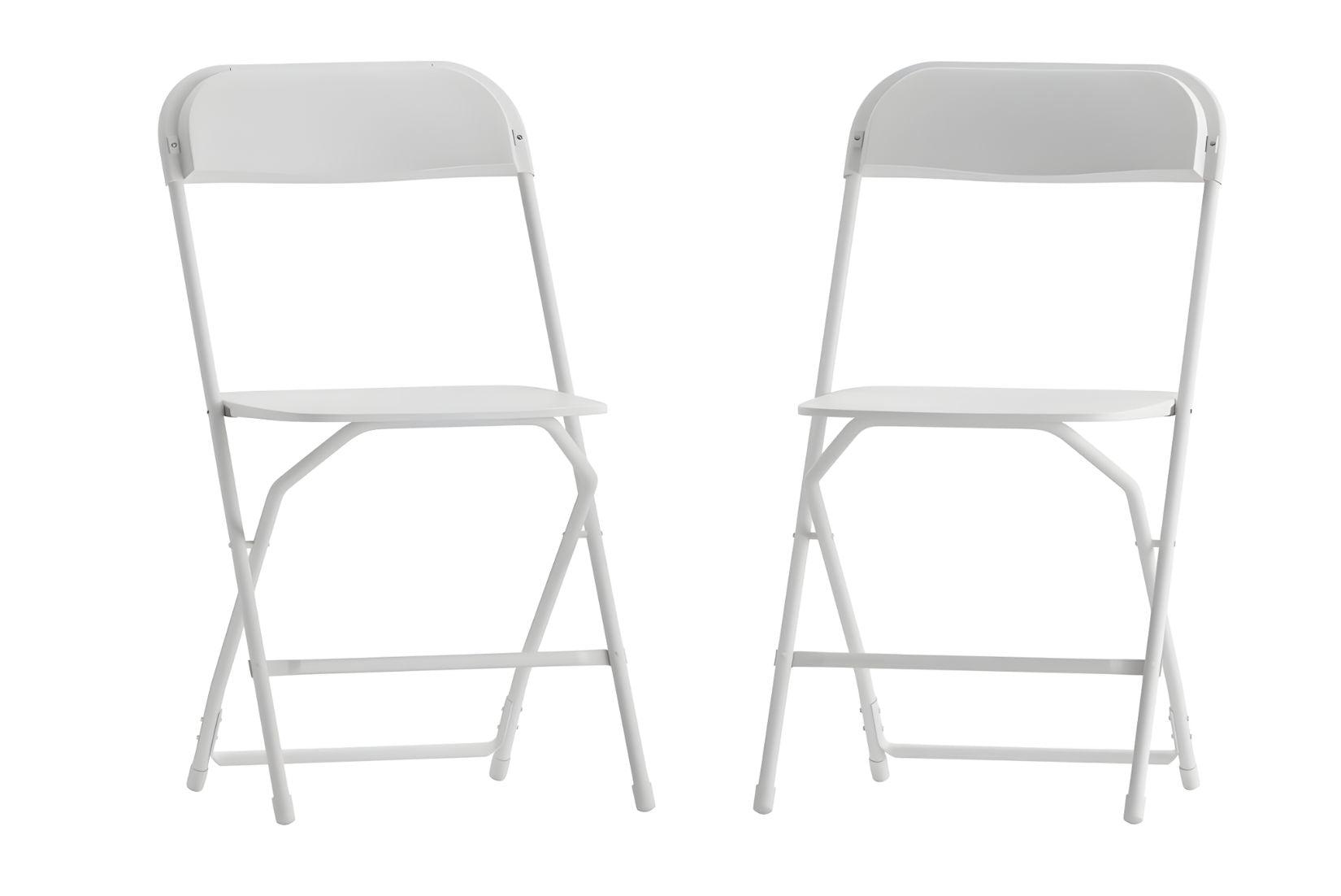 Beige folding chairs for corporate picnic or outdoor reception party. Available for pickup or delivery in Maryland.