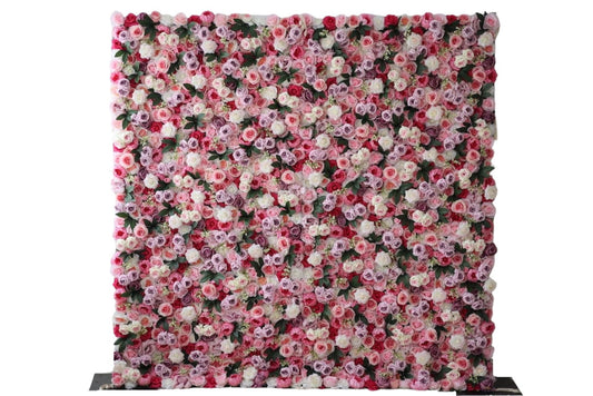 Pink flower wall for wedding, bridal or baby shower. Available for rent in Maryland.